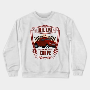 1940 Red Willys Coupe Racer Crewneck Sweatshirt